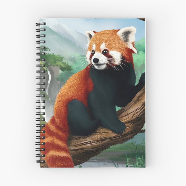 Item preview, Panda rojo, vida silvestre vibrante y arte inspirado en la naturaleza designed and sold by WILDEVIOLET.