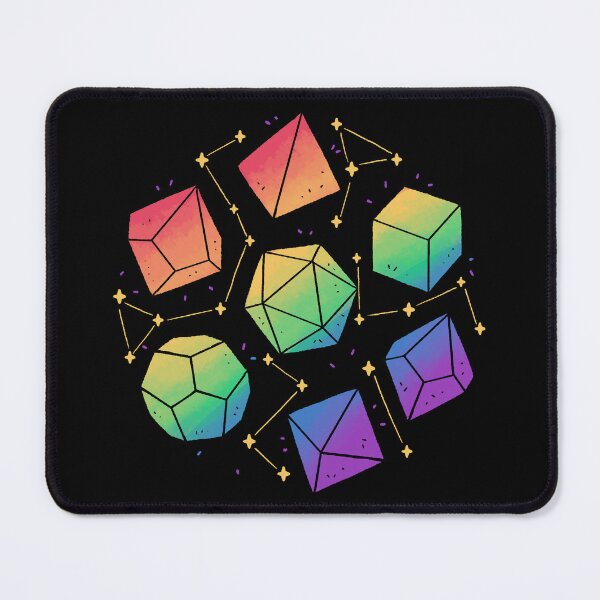 Item preview, Rainbow Galaxy DND Dice designed and sold by xMorfina.