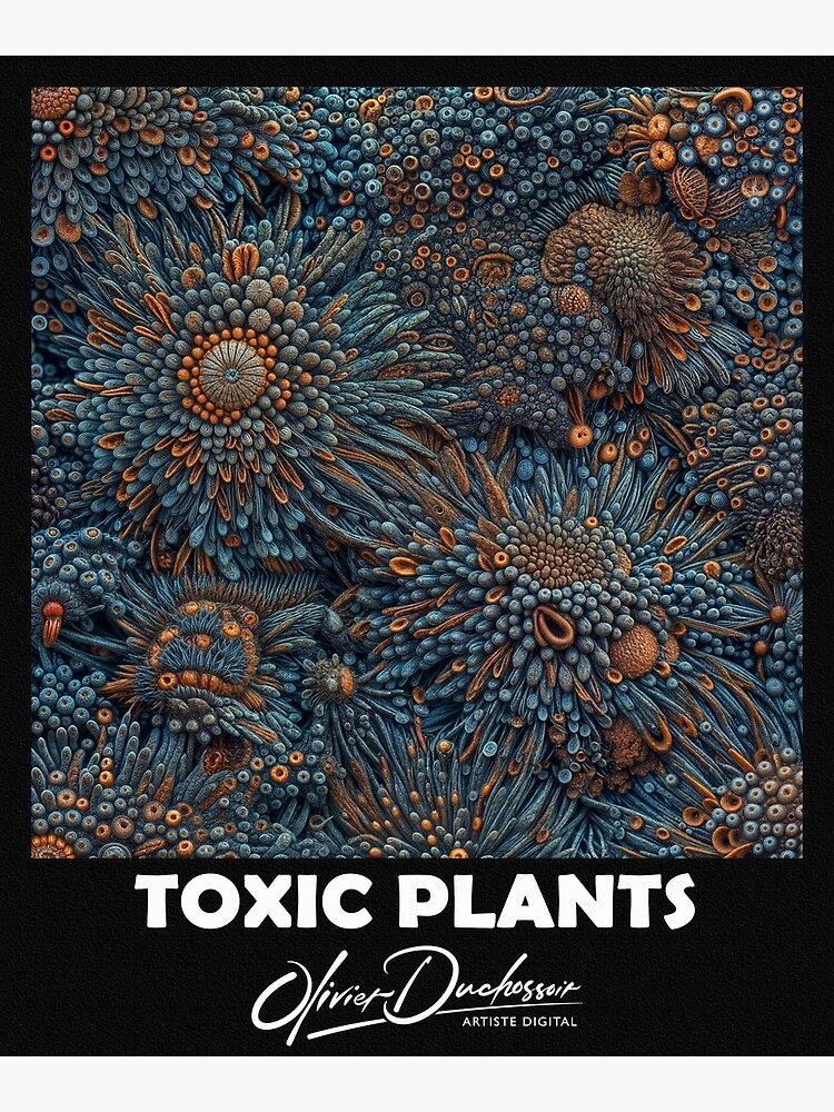 Aperçu 3 sur 3. Impression artistique avec l'œuvre Toxic plant 71 créée et vendue par oduchossoir.