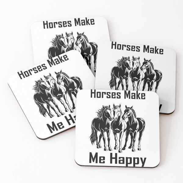 Item preview, Horses Make Me Happy designed and sold by Craft99.