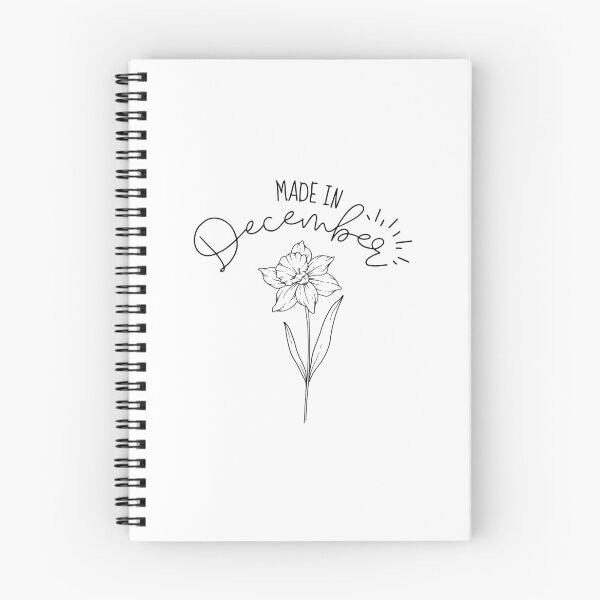 Item preview, "Made In December" | Narcissus December birth month flower | December birthday gifts designed and sold by SillyShibas.