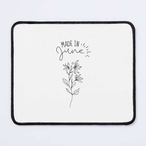 Item preview, "Made In June" | Honeysuckle June birth month flower | June birthday gifts designed and sold by SillyShibas.