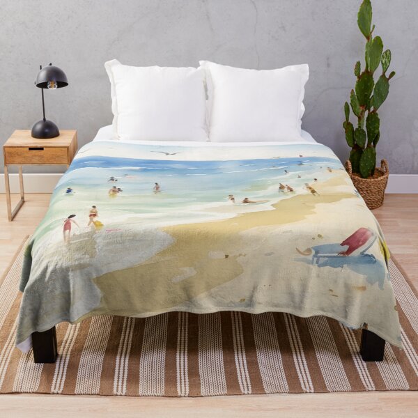 Item preview, A Day At The Beach Summer Water Color designed and sold by StephanieLZ.