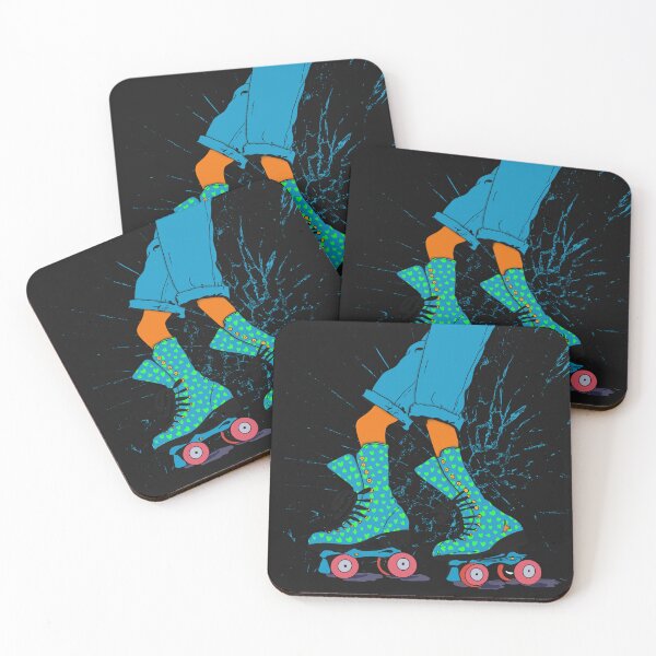 Item preview, Colorful roller skates in action on a sunny day at the park. designed and sold by SimoesArtistry.