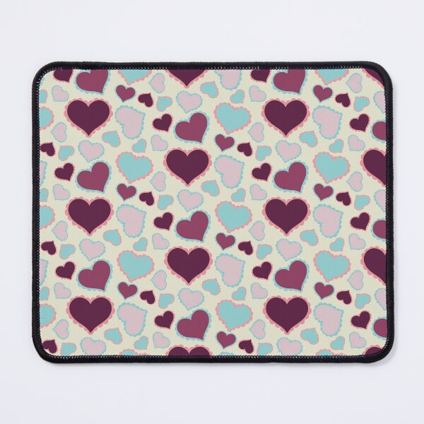 Item preview, Retro Hearts Pattern in Cool Colors designed and sold by AloraDawnEve.