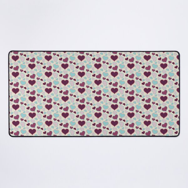 Item preview, Retro Hearts Pattern in Cool Colors designed and sold by AloraDawnEve.