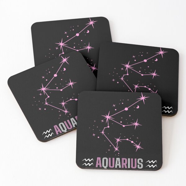 Item preview, Aquarius Constellation Retro Font designed and sold by MysticZodiac.
