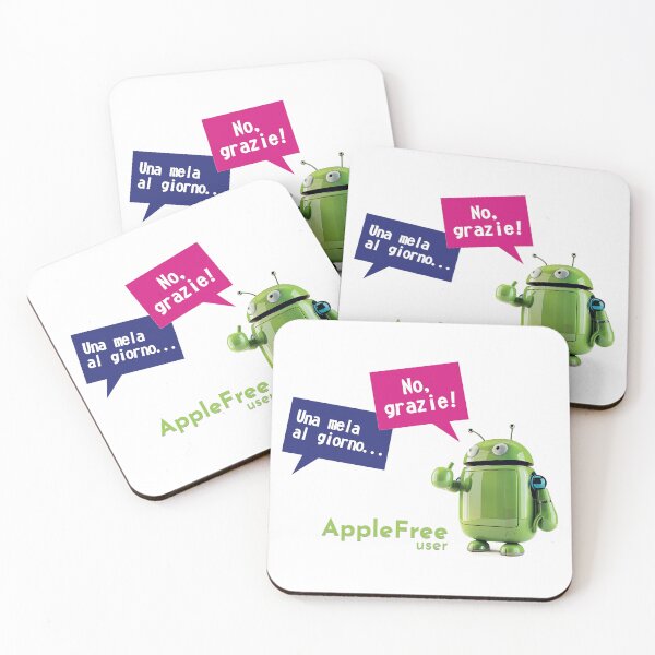 Item preview, Una mela al giorno - AppleFree - Android robot - IT version designed and sold by ForNext.