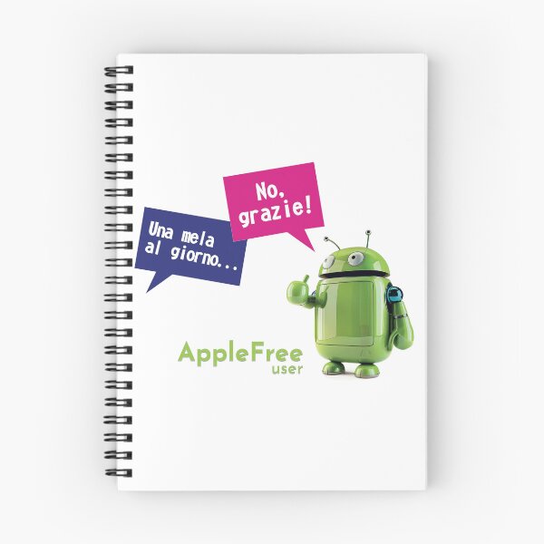 Item preview, Una mela al giorno - AppleFree - Android robot - IT version designed and sold by ForNext.
