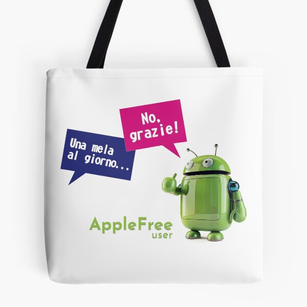 Item preview, Una mela al giorno - AppleFree - Android robot - IT version designed and sold by ForNext.