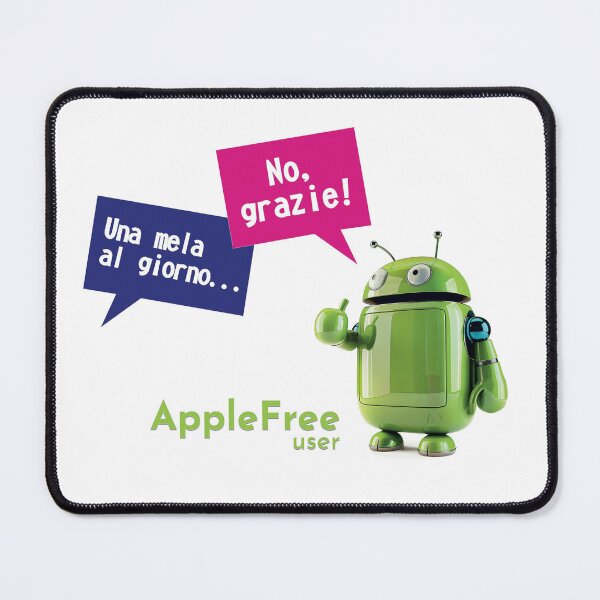 Item preview, Una mela al giorno - AppleFree - Android robot - IT version designed and sold by ForNext.
