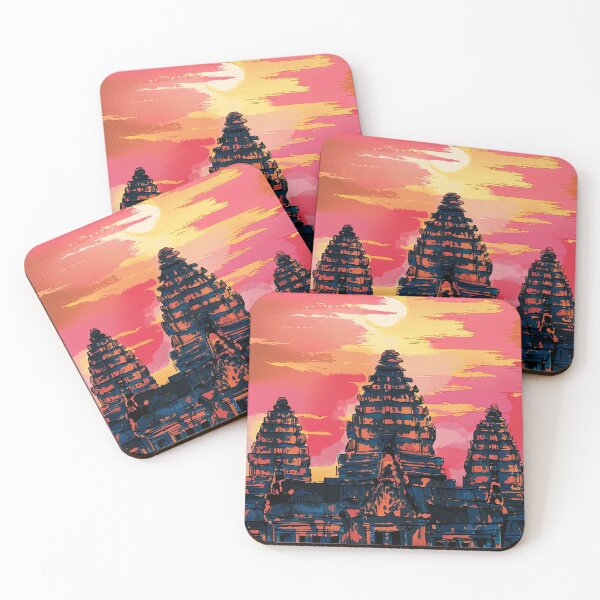 Item preview, Vibrant Angkor Wat Temple Sunset - Siem Reap Cambodia designed and sold by WILDEVIOLET.