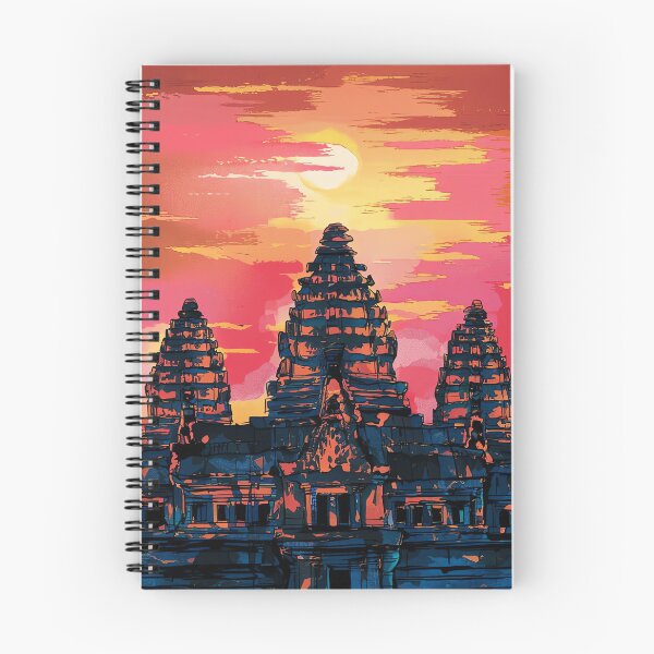 Item preview, Vibrant Angkor Wat Temple Sunset - Siem Reap Cambodia designed and sold by WILDEVIOLET.
