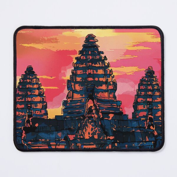Item preview, Vibrant Angkor Wat Temple Sunset - Siem Reap Cambodia designed and sold by WILDEVIOLET.