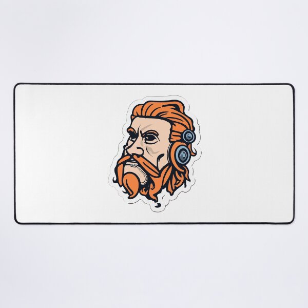 Item preview, Redhead Viking Warrior - Nordic Style Illustration designed and sold by NiftyWrx.