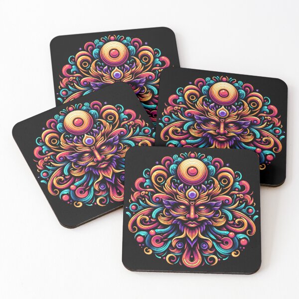 Item preview, Mystical Radiance,A vibrant and colorful abstract artwork designed and sold by aminz4.
