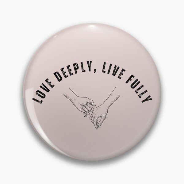 Item preview, Vintage Quote 'Love Deeply, Live Fully' designed and sold by Retro-Reverie.