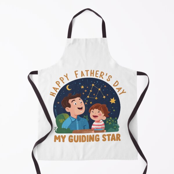 Item preview, Guiding Star Dad - Heartwarming Father's Day Stargazing Illustration designed and sold by HahaHandlesHub.