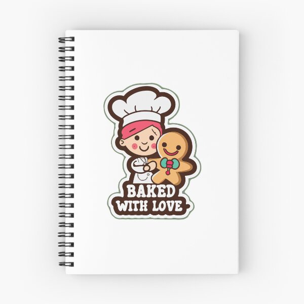 Item preview, Redhead Baker and Gingerbread Man - Baked with Love designed and sold by NiftyWrx.