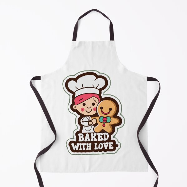 Item preview, Redhead Baker and Gingerbread Man - Baked with Love designed and sold by NiftyWrx.