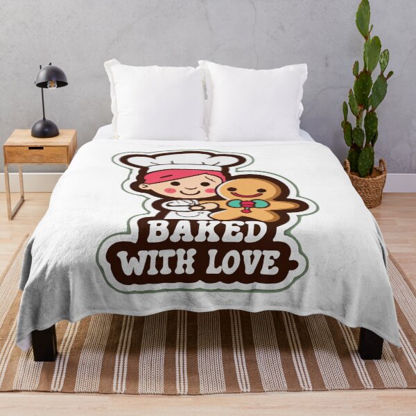 Item preview, Redhead Baker and Gingerbread Man - Baked with Love designed and sold by NiftyWrx.