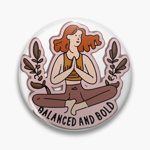 Item preview, Redhead in Yoga Pose - Balanced and Bold Illustration designed and sold by NiftyWrx.