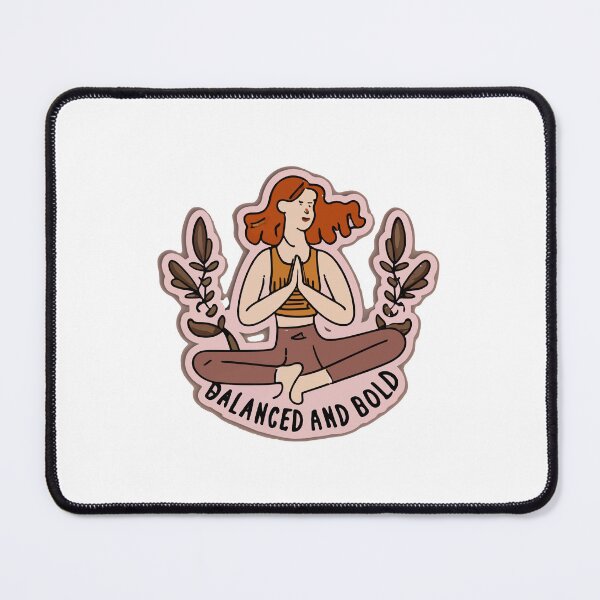 Item preview, Redhead in Yoga Pose - Balanced and Bold Illustration designed and sold by NiftyWrx.