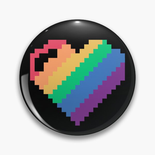 Item preview, Rainbow Pixel Heart Game designed and sold by xMorfina.