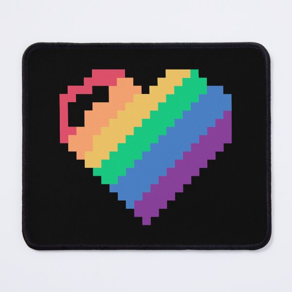Item preview, Rainbow Pixel Heart Game designed and sold by xMorfina.
