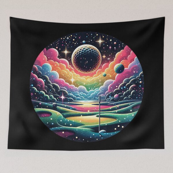 Item preview, Golfing Among the Stars Surreal Golf Course designed and sold by SportsT-Shirts.