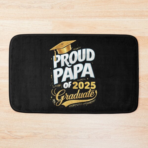 Item preview, Proud PAPA of Graduate 2025 Black designed and sold by Buyfastcart.