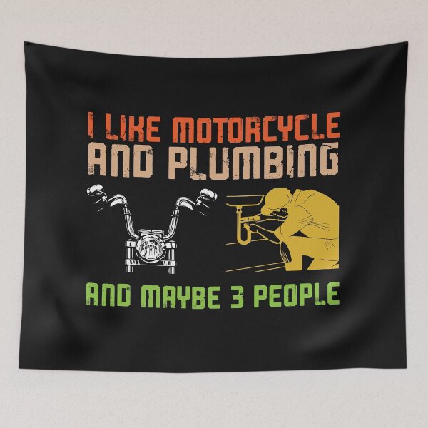 Item preview, I Like Motorcycle And plumbing And Maybe 3 people / Plumbing / plumb designed and sold by Tee Hub.