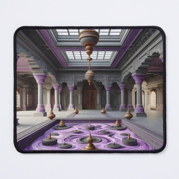 Item preview, Majestic Purple Sand Columns - Exotic Temple-Inspired Design designed and sold by PandaTShirtShop.