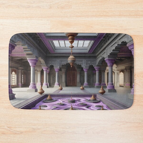 Item preview, Majestic Purple Sand Columns - Exotic Temple-Inspired Design designed and sold by PandaTShirtShop.