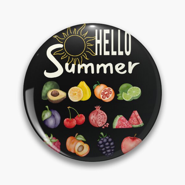 Item preview, Hello Summer Fruit Graphic, Colorful Fruit Illustration, Summer Vibes, Fresh Fruit Art designed and sold by MTJ-Mushrooms.