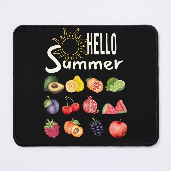 Item preview, Hello Summer Fruit Graphic, Colorful Fruit Illustration, Summer Vibes, Fresh Fruit Art designed and sold by MTJ-Mushrooms.