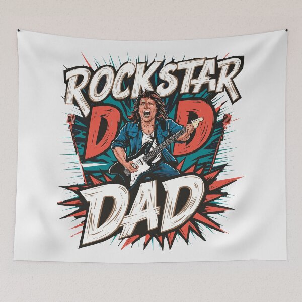 Item preview, Rockstar Dad - Electrifying Father's Day Design! designed and sold by HahaHandlesHub.