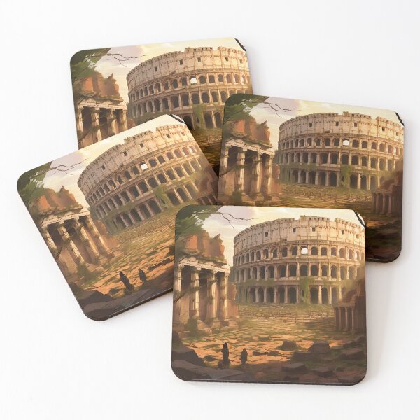 Item preview, Post Apocalyptic Roman Ruins - Generative Art designed and sold by deepglitchart.