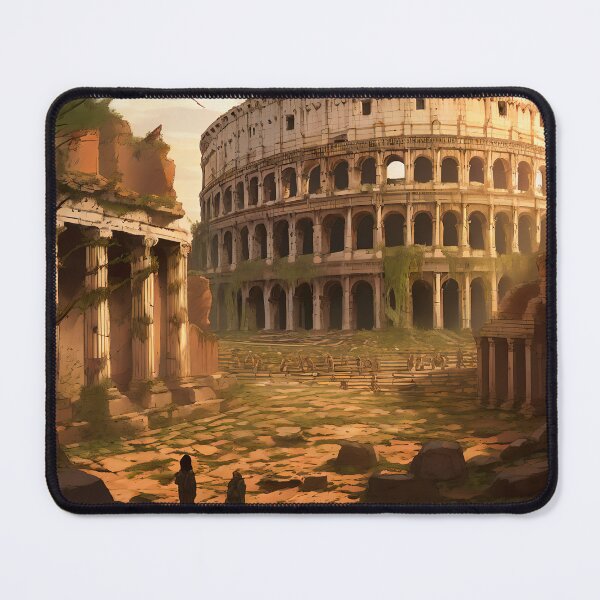 Item preview, Post Apocalyptic Roman Ruins - Generative Art designed and sold by deepglitchart.