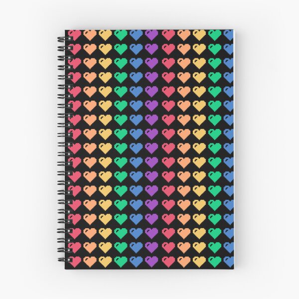 Item preview, Rainbow Pixel Hearts designed and sold by xMorfina.
