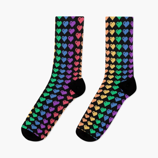 Item preview, Rainbow Pixel Hearts designed and sold by xMorfina.