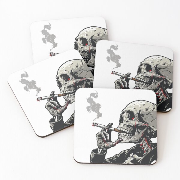 Item preview, Skull Smoking designed and sold by VectorVisionary.