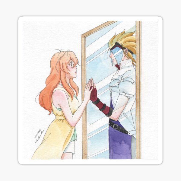 Alice Looking in the Mirror Sticker