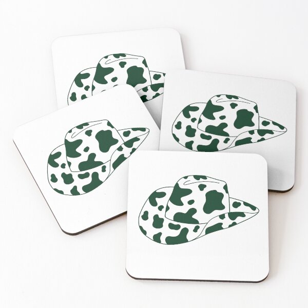 Item preview, Dark Green Cowprint Cowboy Hat designed and sold by sorooart.