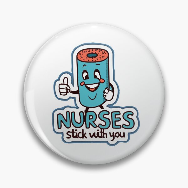 Item preview, Nurses Stick With You - Cartoon Bandage Mascot designed and sold by NiftyWrx.