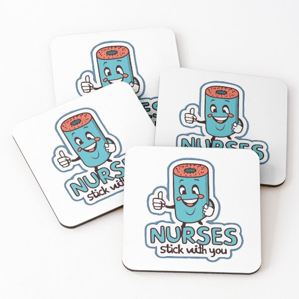 Item preview, Nurses Stick With You - Cartoon Bandage Mascot designed and sold by NiftyWrx.