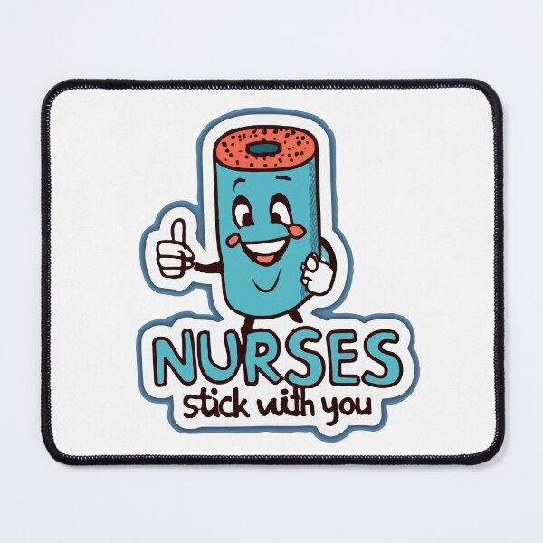 Item preview, Nurses Stick With You - Cartoon Bandage Mascot designed and sold by NiftyWrx.