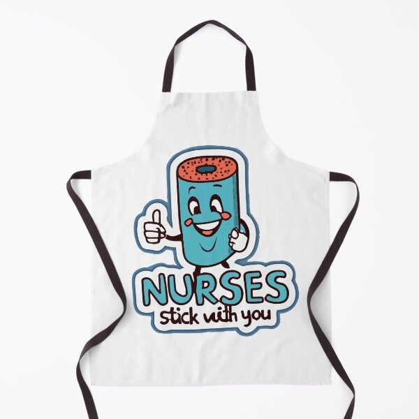 Item preview, Nurses Stick With You - Cartoon Bandage Mascot designed and sold by NiftyWrx.