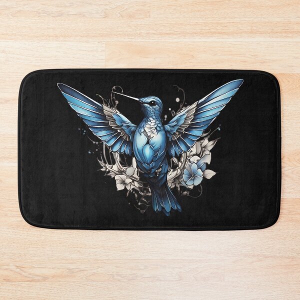 Item preview, "Azure Aviator: Blue Hummingbird Beauty" designed and sold by FocusedArt.