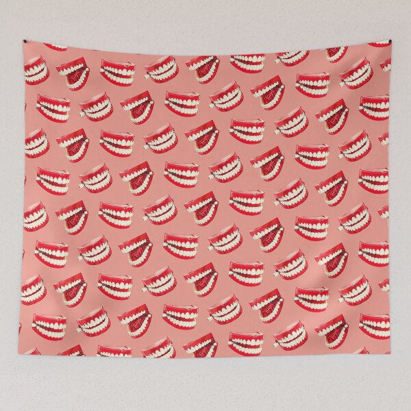 Item preview, Chatter Teeth Toy Pattern - Pink designed and sold by Kelly  Gilleran.